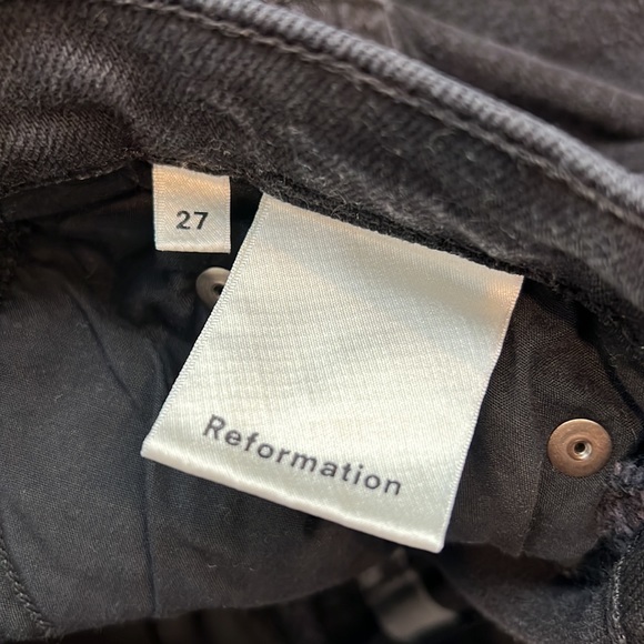Reformation Black Distressed Skinny Jeans 27 - Picture 10 of 13